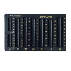 Поставка за монети в ЕВРО - черна