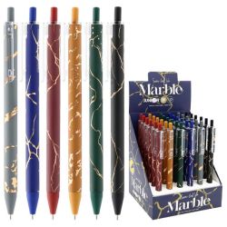 Автоматична химикалка JUNIOR Marble - семи-гел, 1,0мм, син