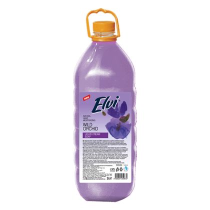 Течен сапун пълнител Elvi Wild Orhid - 5l, лилав