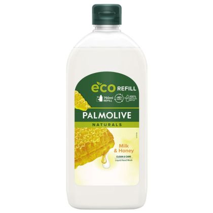 Течен сапун пълнител Palmolive Naturals Milk&Hone - мед и мляко, 750ml