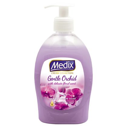 Tечен крем сапун за ръце с помпа Medix CREAM COLLECTION - Gentle Orchid, 400ml