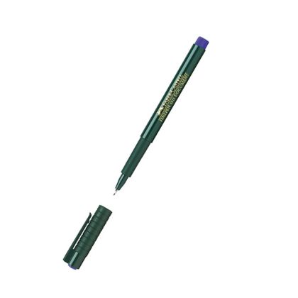 Тънкописец Faber-Castell 1511 Fineliner 0.4мм - син, зелен, червен, черен