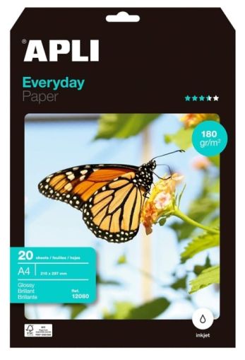 Гланцирана фотохартия APLI Everyday - 180g/m², 20л.