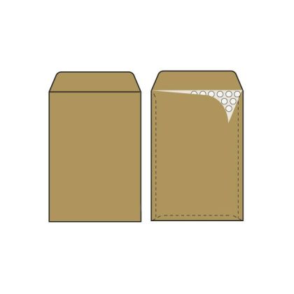 Кафяв  плик-джоб М5/C13 170x225mm №3 -  въздушни мехурчета и стикер по късата страна - 1бр.