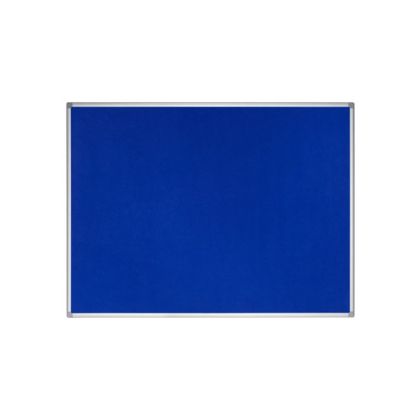 Коркова дъска с дървена рамка Earth-It - синьо покритие, 90x180см