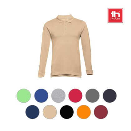 THC BERN 3XL. Мъжка поло риза с дълъг ръкав