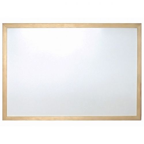 Бяла дъска с дървена рамка немагнитна Bi-Office  40х60 см