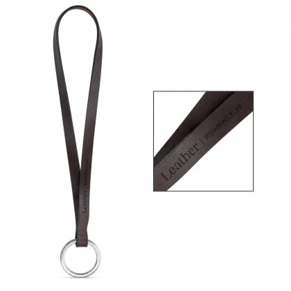 Отпечатана мостра на Lanyard LEATHER Short Slim (10 мм)