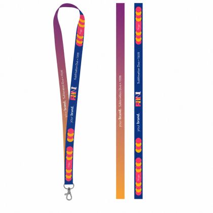 Отпечатана мостра на Lanyard SUBLIMATION Long II (20 мм) от полиестер