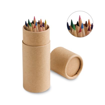 CYLINDER. Кутия с 12 цветни молива