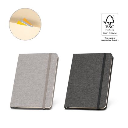 BOYD. Тефтер A5 с твърда корицаот recycled polyester (100% rPET)