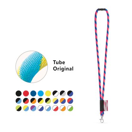 WISBECH. SET Lanyard TUBE Long (Ø 7 мм) с карабинер 9 мм и предпазна закопчалка Ø 7 мм