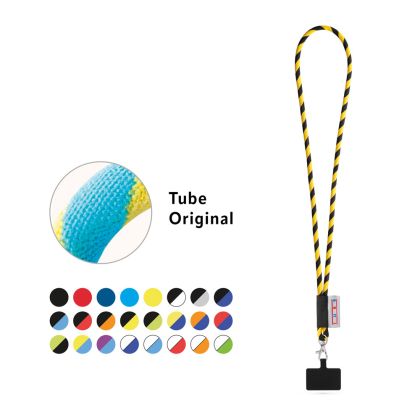 GOSPORT. SET Lanyard TUBE Long (Ø 7 мм) с 9 мм карабинер за спусък и държач за мобилен телефон