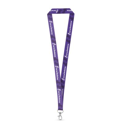 WINDSOR. SET Lanyard SUBLIMATION Long II (20 мм) от рециклиран полиестер (100% rPET) с 20 мм карабинер за закопчаване
