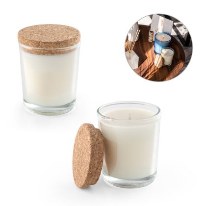 ZEN 80. Ароматна свещ в стъклена чаша с корков капак 80 g