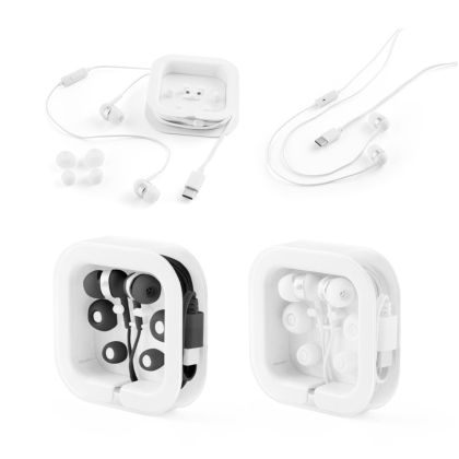PRESLEY. Слушалки с 1.2-метров USB-C кабел и вграден ABS микрофон