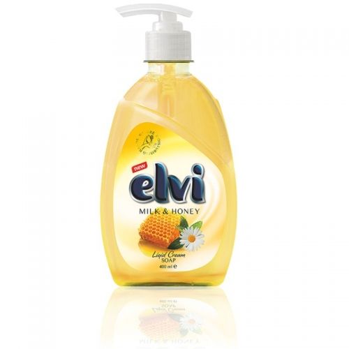 Течен сапун  Elvi Honey and Milk 400 ml