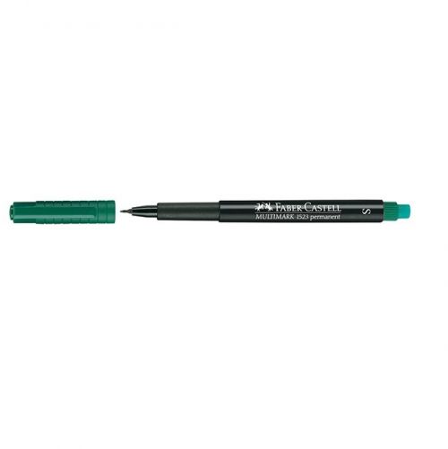 Перманентен тънкописец Faber-Castell 1523 OHP S Зелен 