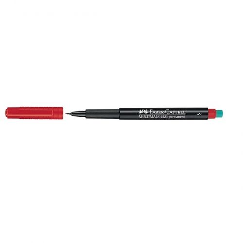 Перманентен тънкописец Faber-Castell 1523 OHP S Червен