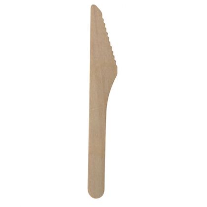 дървен нож  еднократен 165 мм 50 бр.