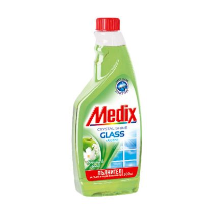 Препарат за стъкло и прозорци пълнител Medix Glass Freesia and Appl 500 ml  