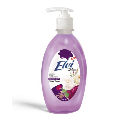 Течен сапун помпа Elvi Velvet Dream 400 ml Лилав