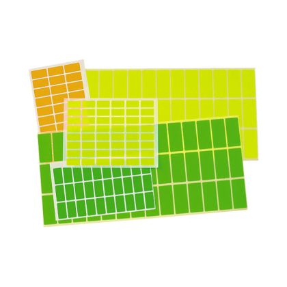 Етикети за цени 12х23 mm 48 броя на лист Оранжев неон