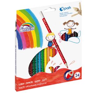 Цветни моливи Fiorello Super Soft 24 цвята
