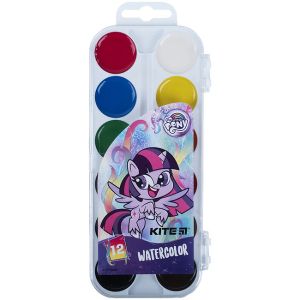 Водни бои Kite Little Pony 21 медени 12 цвята