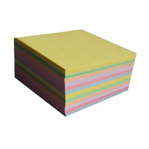 Цветно хартиено кубче незалепено - 86x86mm - 400л.