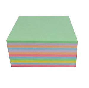 Цветно хартиено кубче В2В залепено - 86x86mm - 400л.
