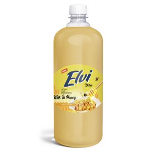 Течен сапун пълнител Elvi Milk and Honey - 1l, жълт