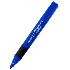 Перманентен маркер Axent Comfort Grip 2542-01-A с объл връх - син, червен, черен