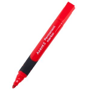 Перманентен маркер Axent Comfort Grip 2542-01-A с объл връх - син, червен, черен