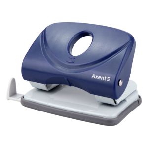 Перфоратор Axent Welle Plastic до 20листа - син, бордо, черен