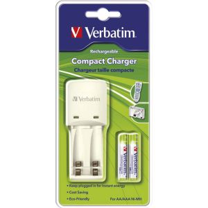 Зарядно устройство Verbatim + 2 батерии R3/AAA