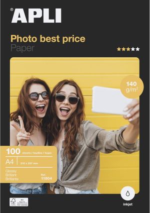 Гланцирана фотохартия APLI Best Price - 140g/m², 100л.