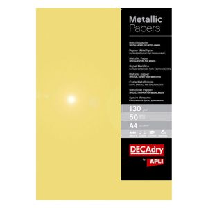 Хартия Металик DecaDry A4 130 g/m2 25 л. златист