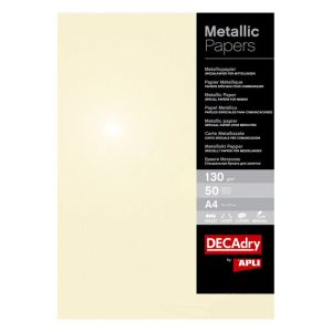 Хартия Металик DecaDry A4 130 g/m2 25 л. шампанско