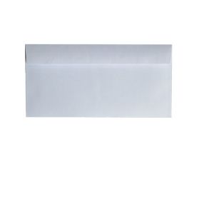 Пощенски плик DL 110х220mm  бял стикер 25 бр.