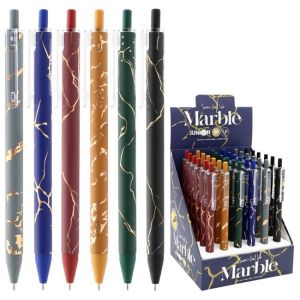 Автоматична химикалка JUNIOR Marble - семи-гел, 1,0мм, син