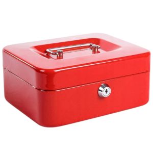 Метална каса - Yanda, 20x16x9см