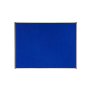 Коркова дъска с дървена рамка Earth-It - синьо покритие, 90x180см