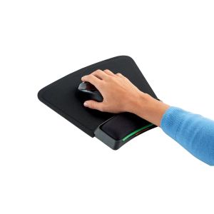 Подложка за мишка с гелова опора за китка Kensington SmartFit - черен