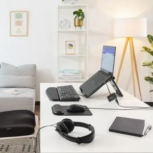Подложка за мишка с гелова опора за китка Kensington ErgoSoft - черен