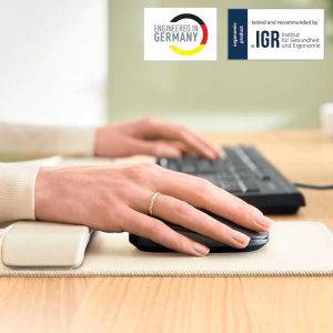 Подложка за мишка с регулируема опора за китка Leitz Ergo - светлосив