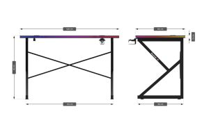 Геймърско бюро Hero 1.7 RGB