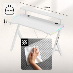 Геймърско бюро Hero 1.9 RGB, 120см