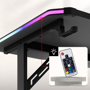 Геймърско бюро Hero 3.6 RGB, 140см