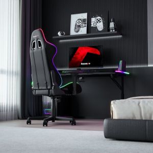 Геймърско бюро Hero 3.6 RGB, 140см